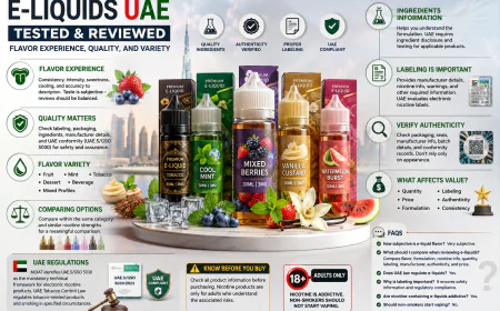 E-Liquids UAE Tested & Reviewed: Flavor Experience, Quality, and Variety