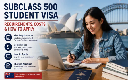 Subclass 500 Student Visa: Requirements, Costs & How to Apply