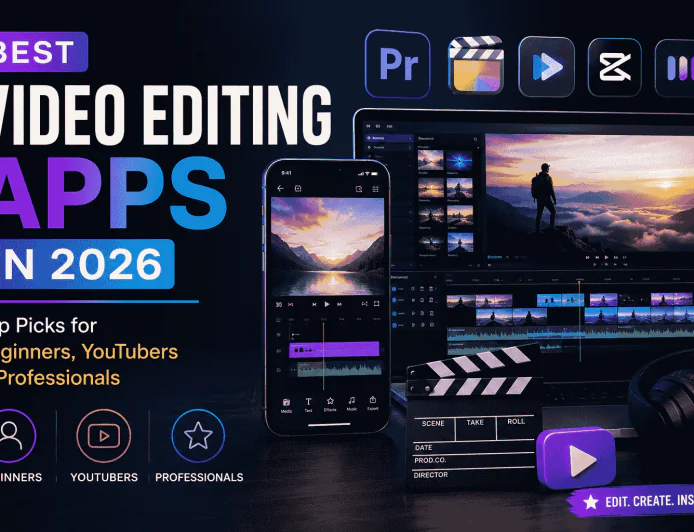 Best Video Editing Apps in 2026: Top Picks for Beginners, YouTubers & Professionals