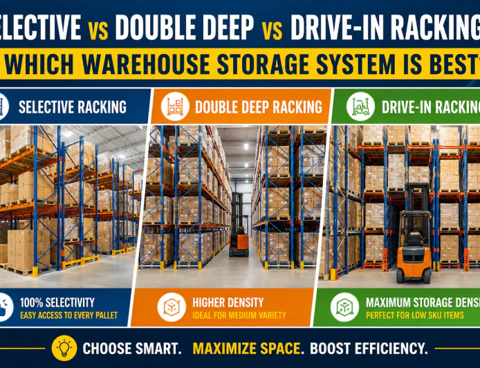 Selective vs Double Deep vs Drive-In Racking: Which Warehouse Storage System Is Best?