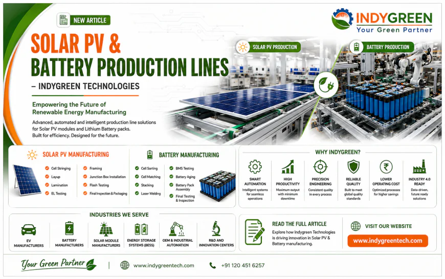 Solar PV & Battery Production Lines - Indygreen Technologies