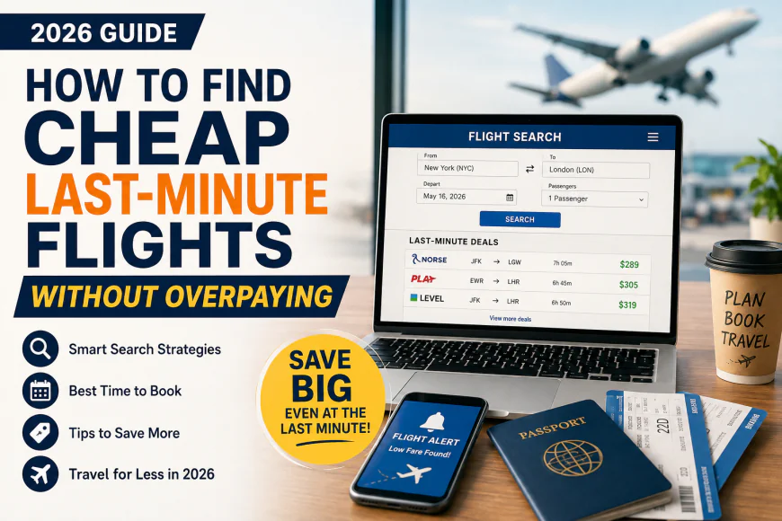 How to Find Cheap Last-Minute Flights Without Overpaying (2026 Guide)