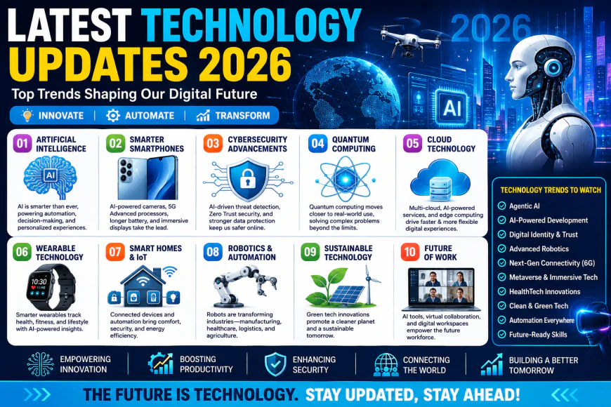 Latest Technology Updates 2026: AI, Smartphones, Cybersecurity, Quantum Computing & More