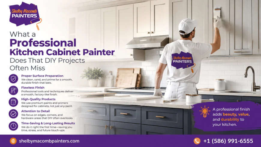 What a Professional Kitchen Cabinet Painter Does That DIY Projects Often Miss
