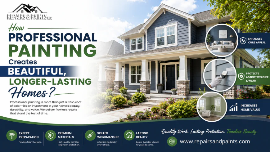 How Professional Painting Creates Beautiful, Longer-Lasting Homes?