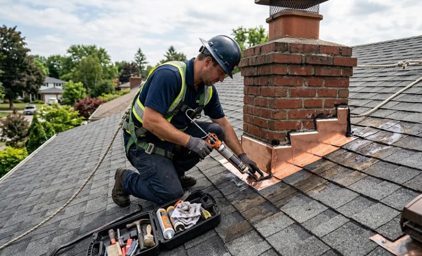 Massachusetts Chimney Flashing Leak Warning Signs