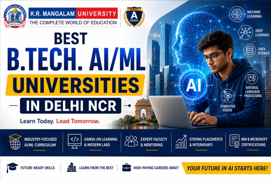 Best B.Tech. AI/ML Universities in Delhi NCR