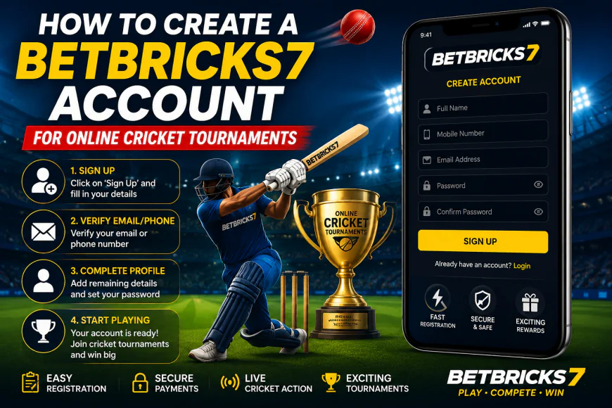 How to Create a Betbricks7 Account for Online Cricket Tournaments