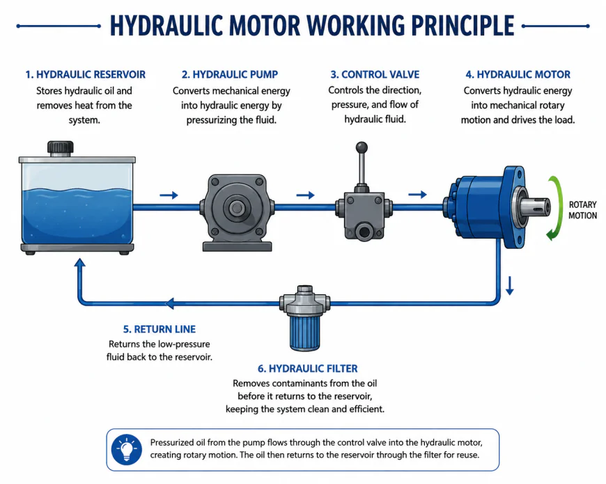 What Are Hydraulic Motors? Types, Working Principle, Uses & Applications