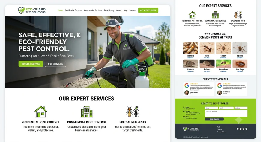 Best Pest Control Website Template Features for Building Customer Trust