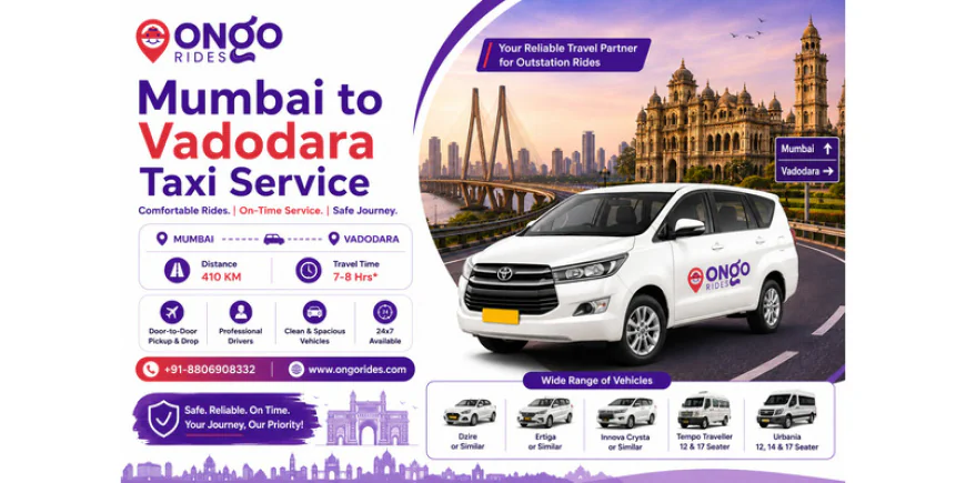 Mumbai to Vadodara Taxi Service | Book Online – OnGo Rides