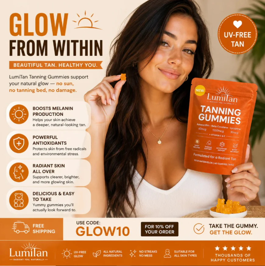 Natural Tanning Gummies for a Healthy Sun-Kissed Glow