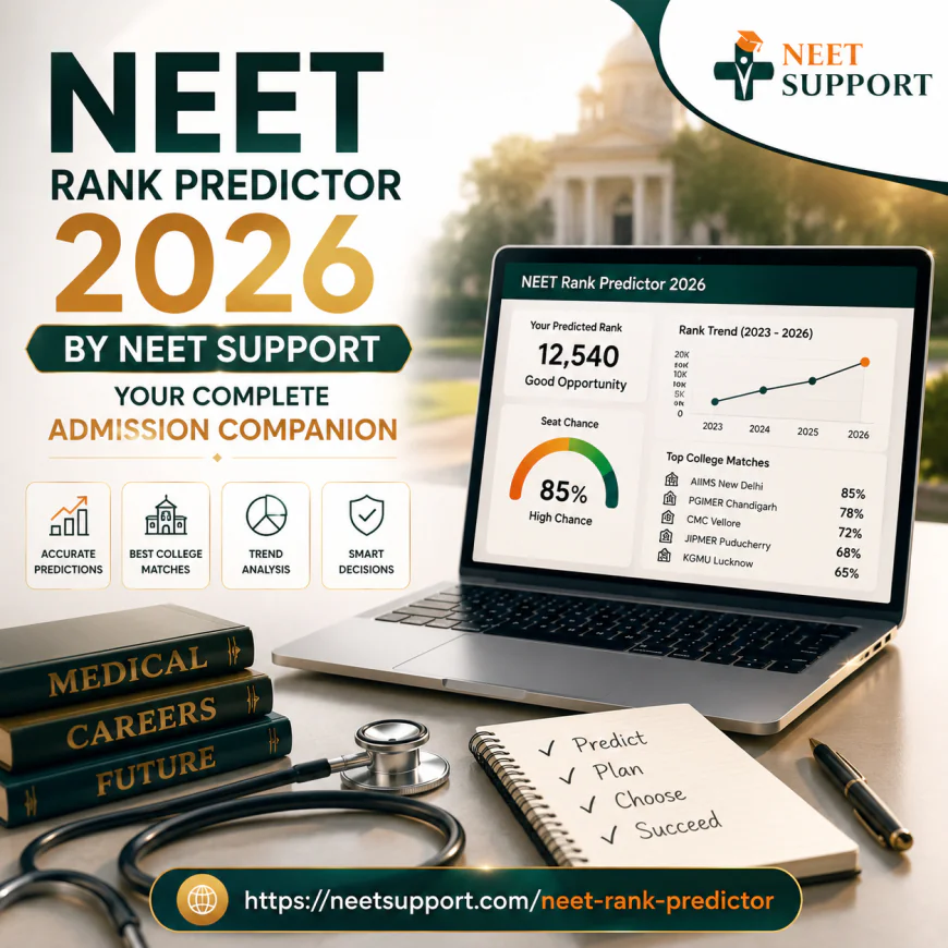 NEET Rank Predictor 2026 by NEET Support: Your Complete Admission Companion