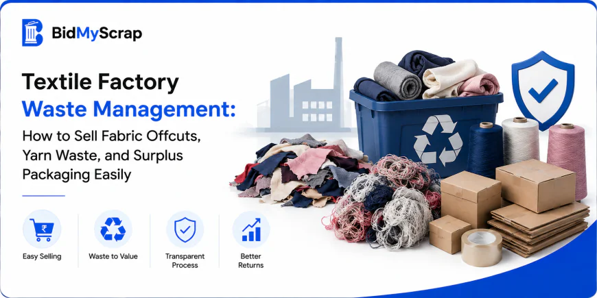 Textile Factory Waste Management: How to Sell Fabric Offcuts, Yarn Waste, and Surplus Packaging Easily