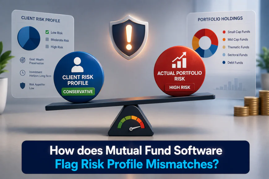 How does Top Mutual Fund Software in India Flag Risk Profile Mismatches?