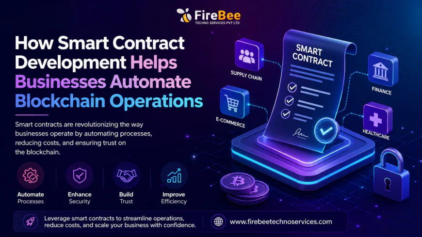 How Smart Contract Development Helps Businesses Automate Blockchain Operations