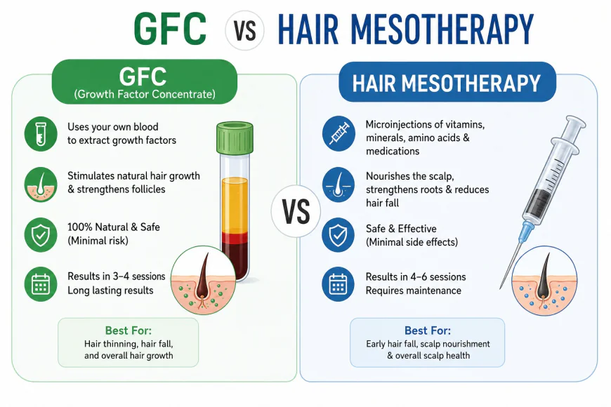 GFC vs Hair Mesotherapy: Which Is Better for Hair Fall?