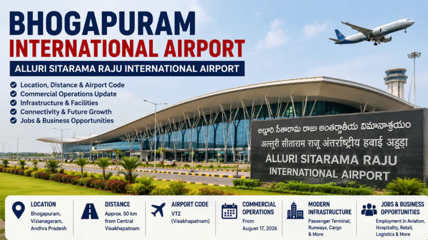 Bhogapuram International Airport: Alluri Sitarama Raju International Airport Location, Distance and Flight Operations
