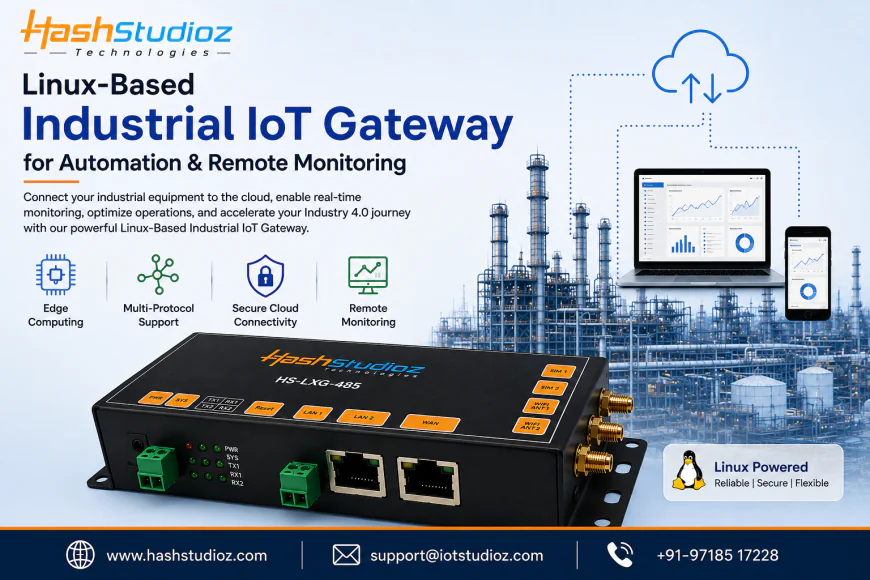 Linux-Based Industrial IoT Gateway: A Smart Solution for Automation and Remote Monitoring