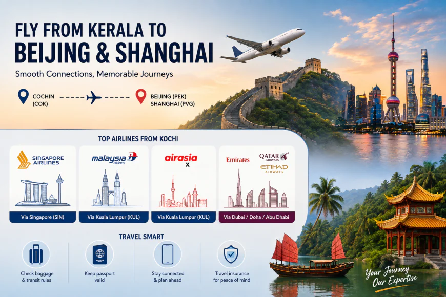 Flying from Kochi to Beijing & Shanghai: Layover Options, Airlines, and Transit Tips
