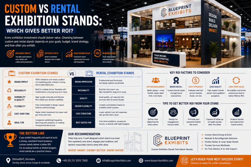Custom vs Rental Exhibition Stands: Which Gives Better ROI?