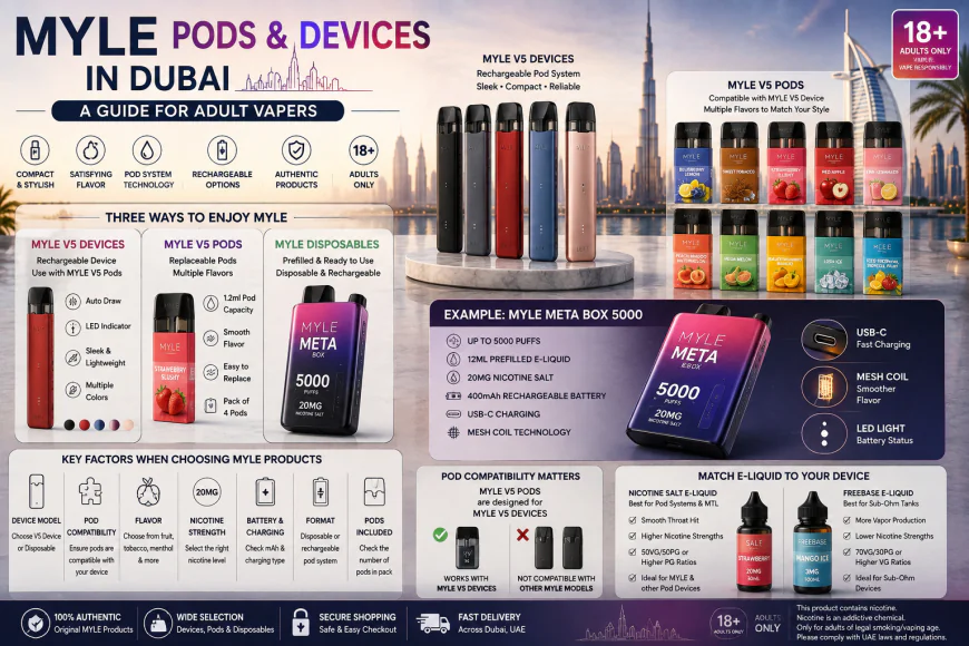 MYLE Pods and Devices in Dubai: A Guide for Adult Vapers