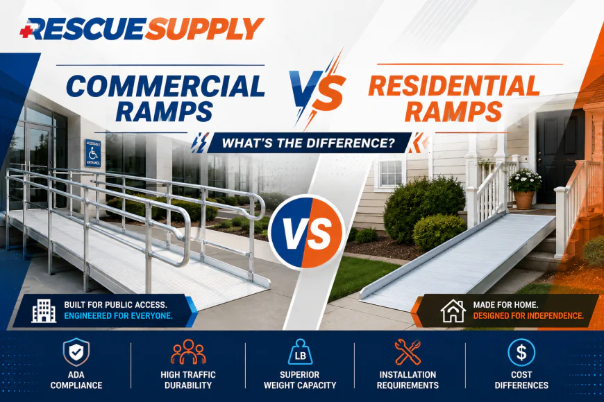 Commercial Ramps vs Residential Ramps: What's the Difference?