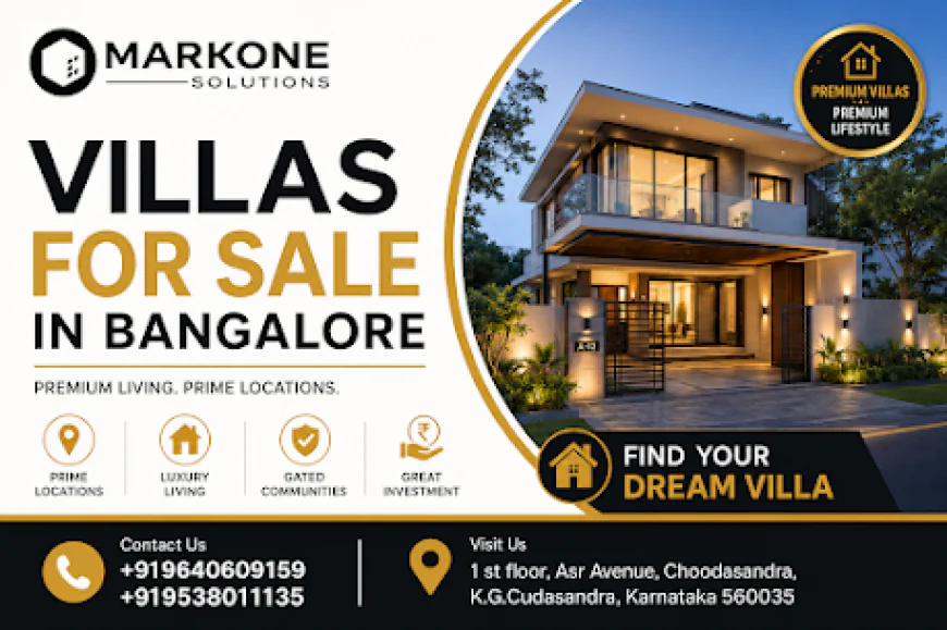Why Villas for Sale in Bangalore Are a Great Investment