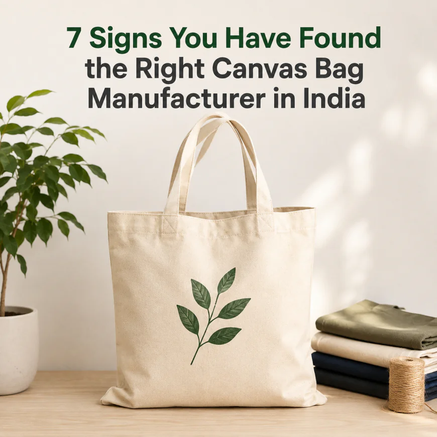 7 Signs You Have Found the Right Canvas Bag Manufacturer in India