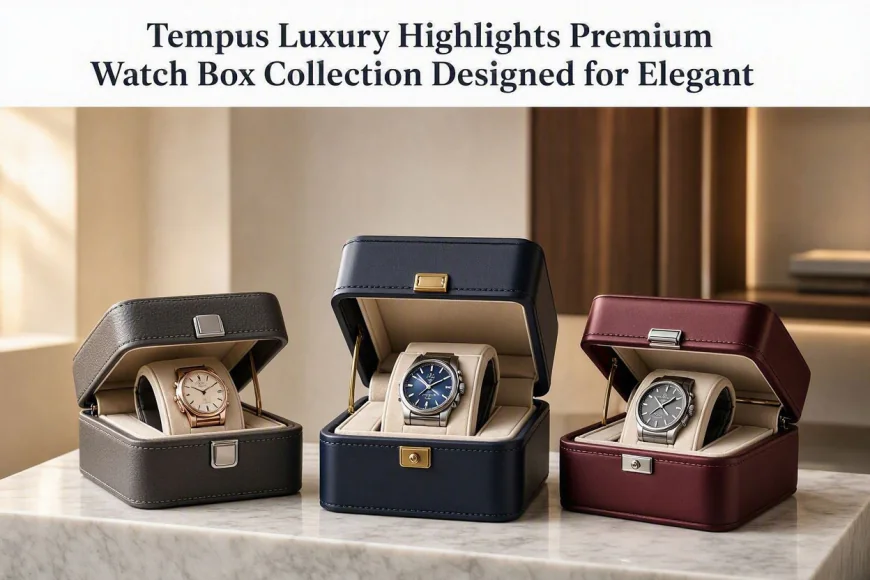 Tempus Luxury Highlights Premium Watch Box Collection Designed for Elegant, Organised Timepiece Storage