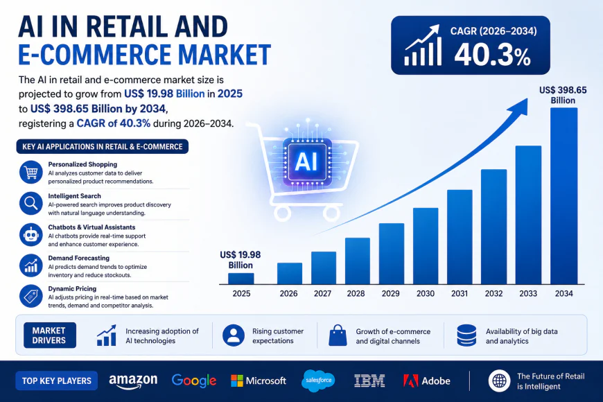 AI in Retail and E-Commerce Market: Key Trends, Drivers and Opportunities By 2034