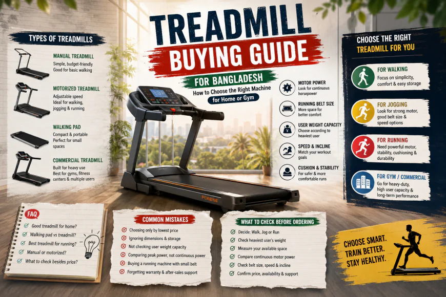 Treadmill Buying Guide for Bangladesh: How to Choose the Right Machine for Home or Gym