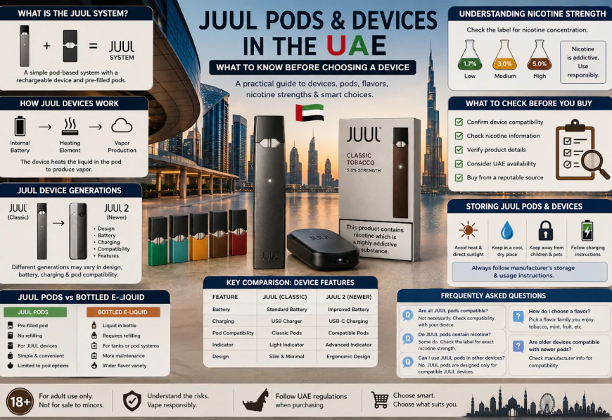 JUUL Pods and Devices in the UAE: What to Know Before Choosing a Device