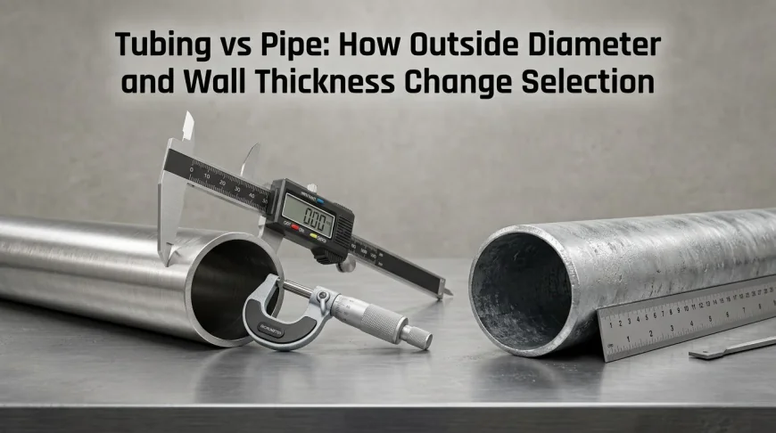 Tubing vs Pipe: How Outside Diameter and Wall Thickness Change Selection