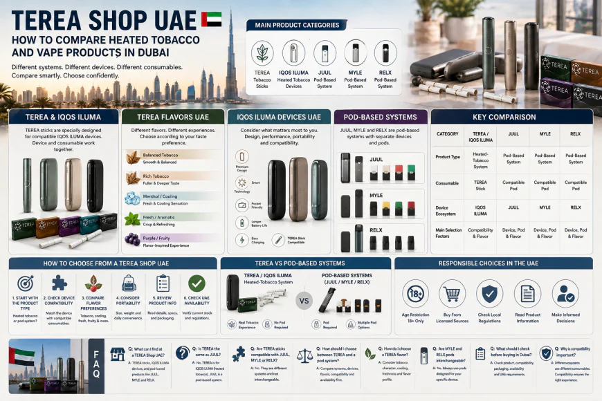 TEREA Shop UAE: How to Compare Heated Tobacco and Vape Products in Dubai