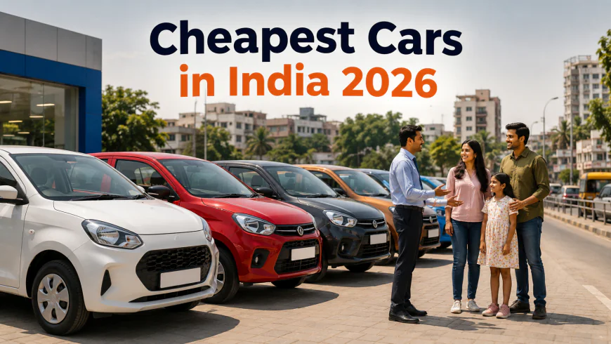 7 Cheapest Cars in India 2026: Price, Mileage & Key Features