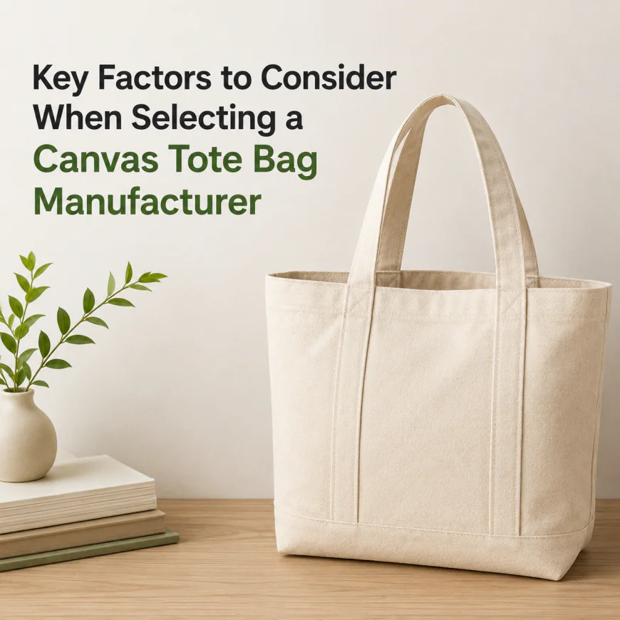 Key Factors to Consider When Selecting a Canvas Tote Bag Manufacturer