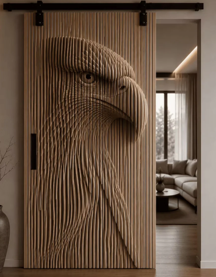 Custom Wooden Doors Inspired by Art and Nature