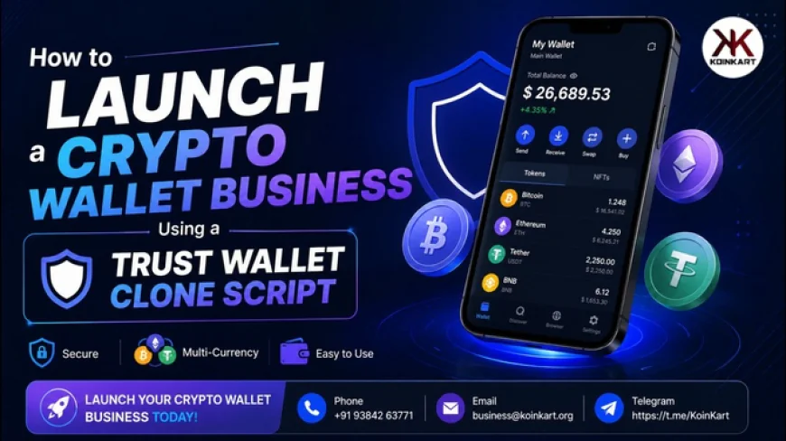 How to Launch a Crypto Wallet Business Using a Trust Wallet Clone Script