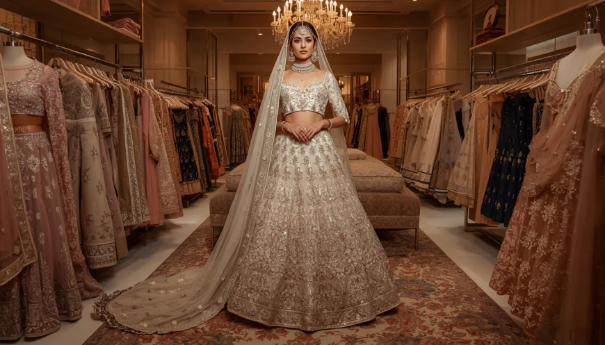 Seema Gujral Bridal Lehenga From Silk Threads Bridalwear