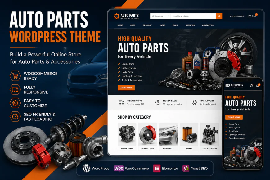 Best Auto Parts WordPress Theme Features for Showing Product Specifications