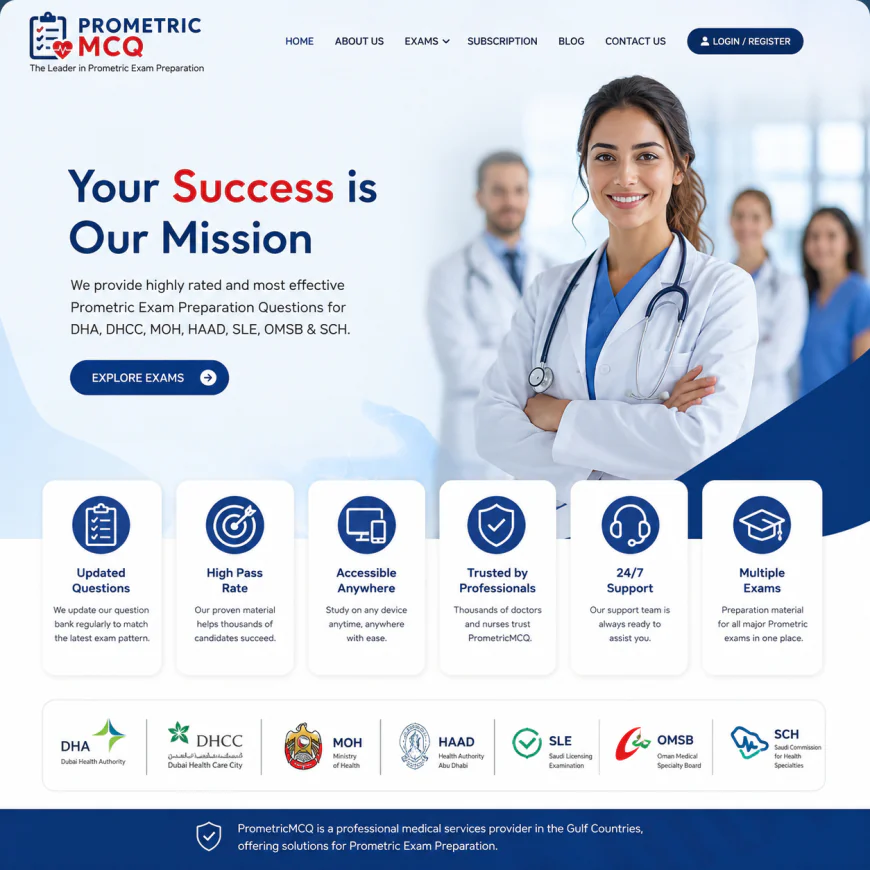 Prometric Exam, DHA Exam, QCHP, Saudi Prometric and KMLE: Complete Healthcare Licensing Exam Guide