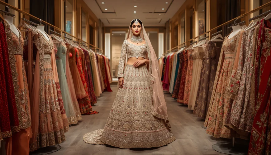 Seema Gujral Bridal Lehenga from Silk Threads Dallas