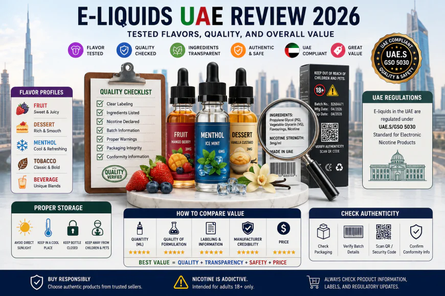 E-Liquids UAE Review 2026: Tested Flavors, Quality, and Overall Value