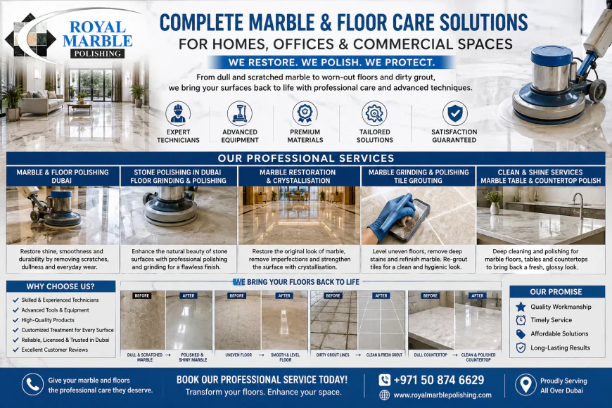 Expert Stone Polishing and Floor Grinding Service in Dubai