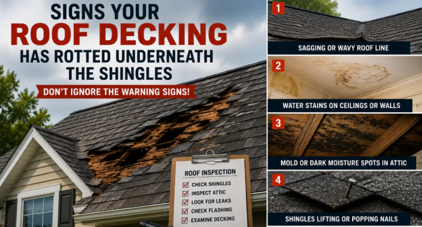 Signs Your Roof Decking Has Rotted Underneath the Shingles
