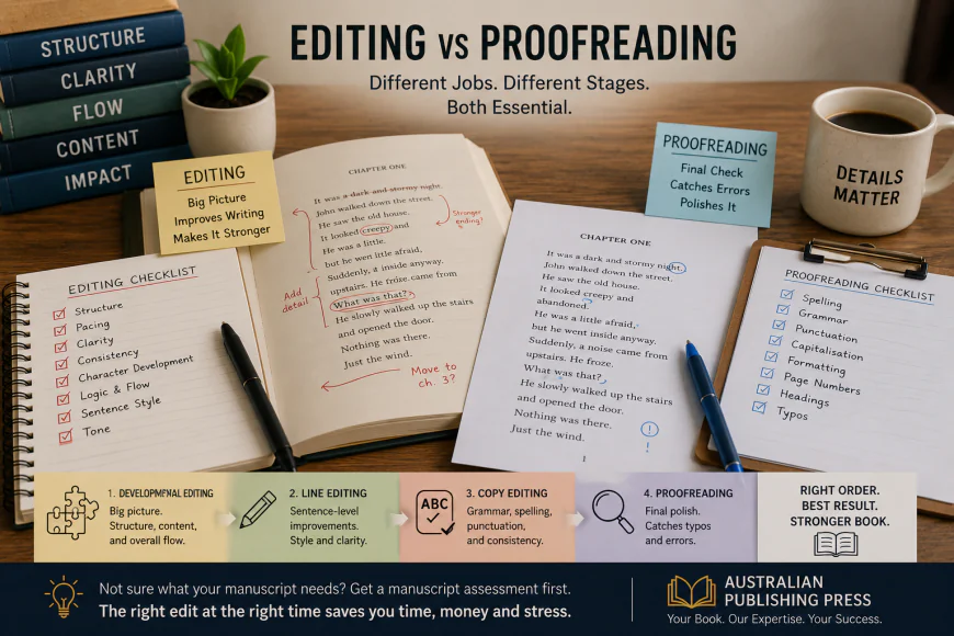 Editing and Proofreading Services: What Does Your Book Actually Need?
