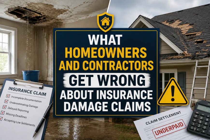 What Homeowners and Contractors Get Wrong About Insurance Damage Claims