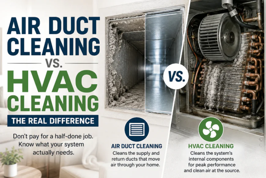 Air Duct Cleaning vs. HVAC Cleaning: What's the Difference?