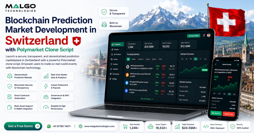 How to Build a Profitable Blockchain Prediction Market in Switzerland: Polymarket Clone Script & Multi-Stream Revenue Model